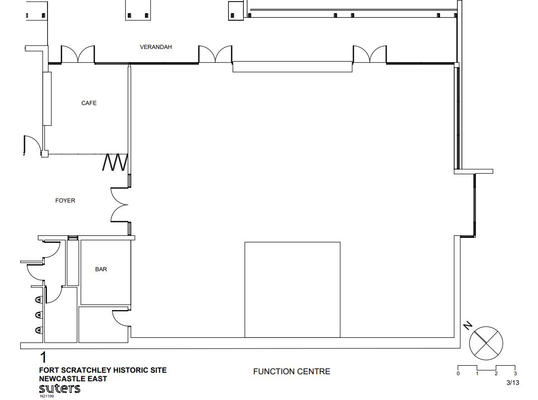 Fort Scratchley Function Centre floor plan