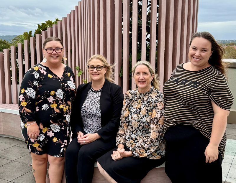 Cr Sinead Francis-Coan, City of Newcastle Executive Director of Creative and Community Services Alissa Jones, Cr Jenny Barrie and Cr Deahnna Richardson support the upcoming development of a 10-year Cultural Plan.